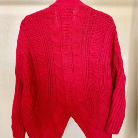 Women’s Loose Batwing Cardigan Sweater - Picture 2 of 3